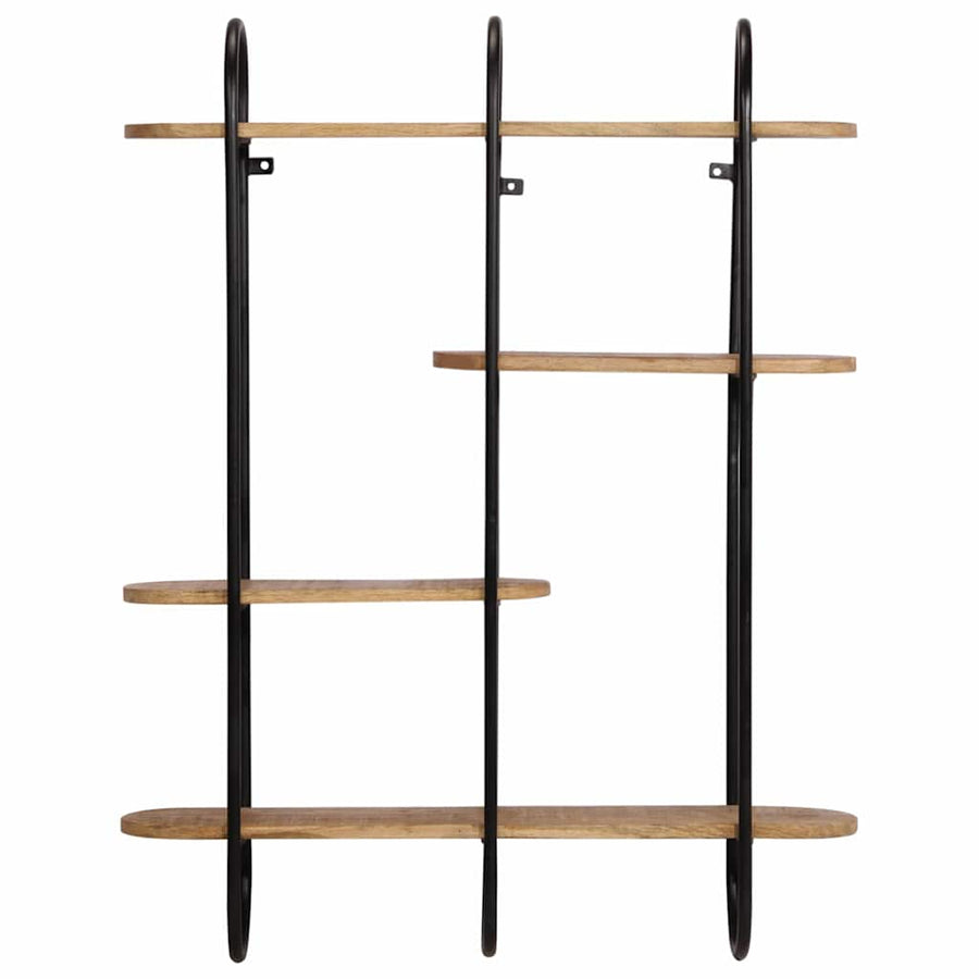 Wandplank 90x20x116,5 cm Massief Ruw Hout Mango