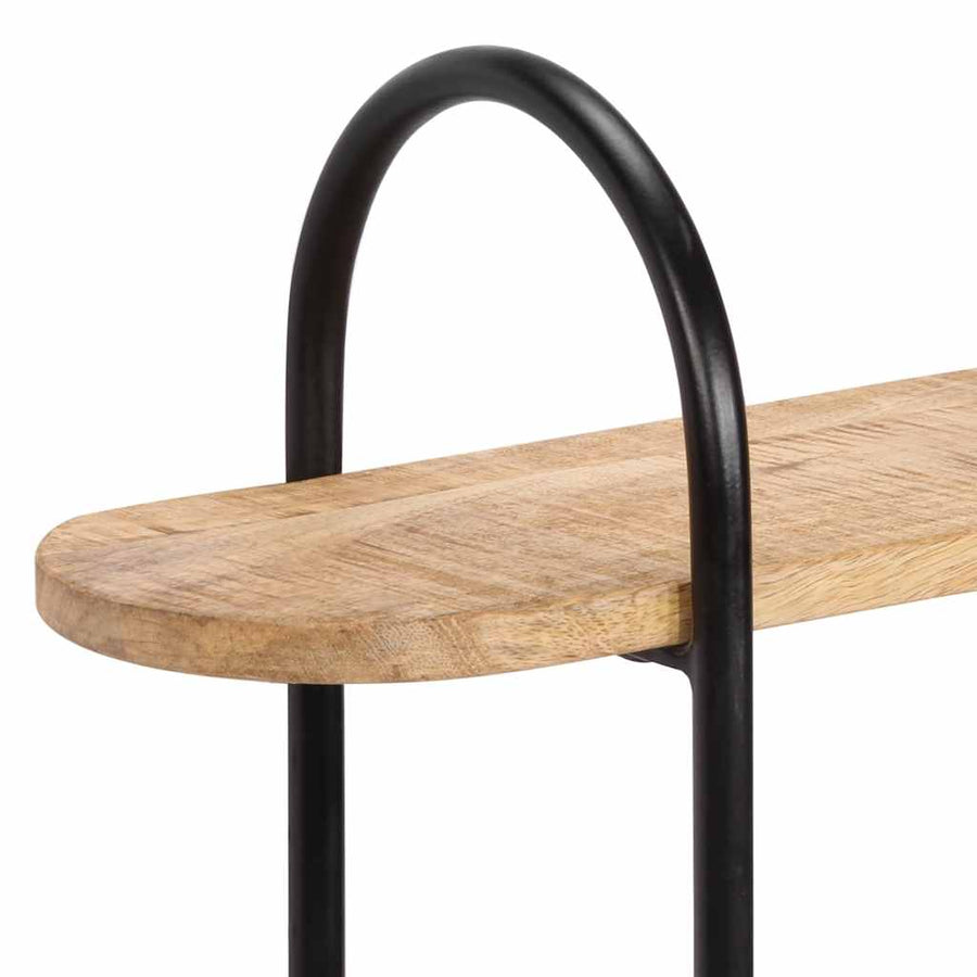 Wandplank 90x20x116,5 cm Massief Ruw Hout Mango
