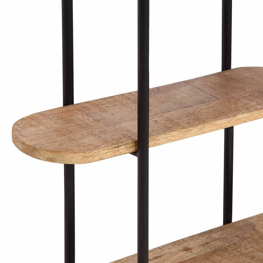 Wandplank 90x20x116,5 cm Massief Ruw Hout Mango