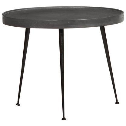 Salontafel 2 stuks Zwart bewerkt hout