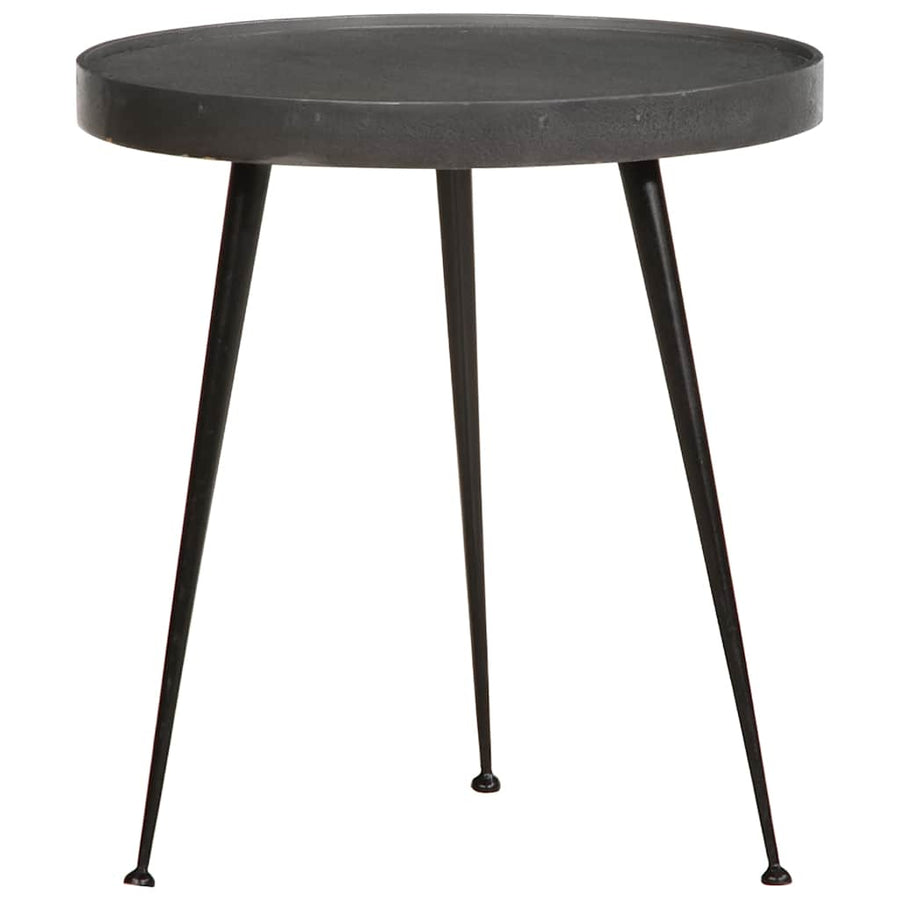 Salontafel 2 stuks Zwart bewerkt hout