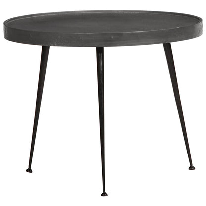 Salontafel 3 stuks Zwart bewerkt hout