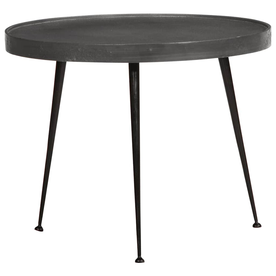 Salontafel 3 stuks Zwart bewerkt hout