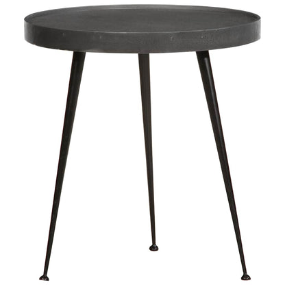 Salontafel 3 stuks Zwart bewerkt hout