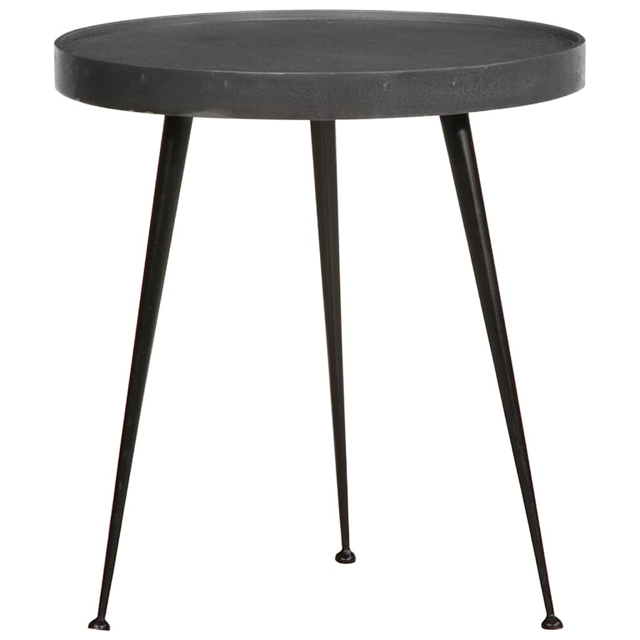 Salontafel 3 stuks Zwart bewerkt hout