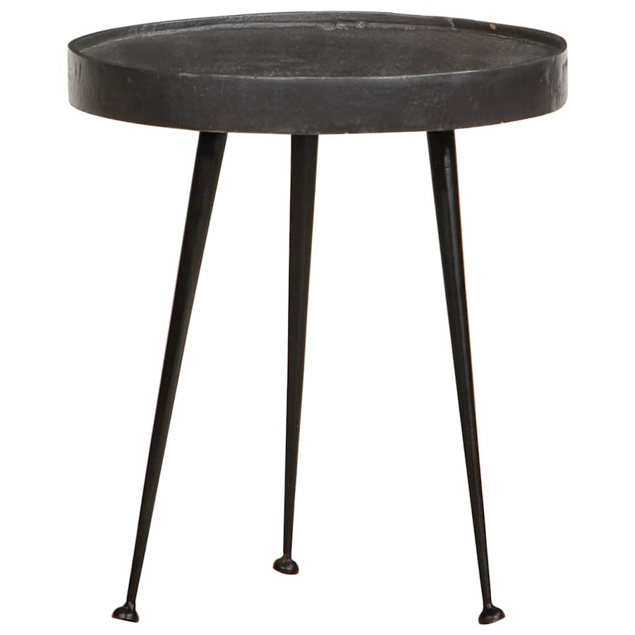 Salontafel 3 stuks Zwart bewerkt hout