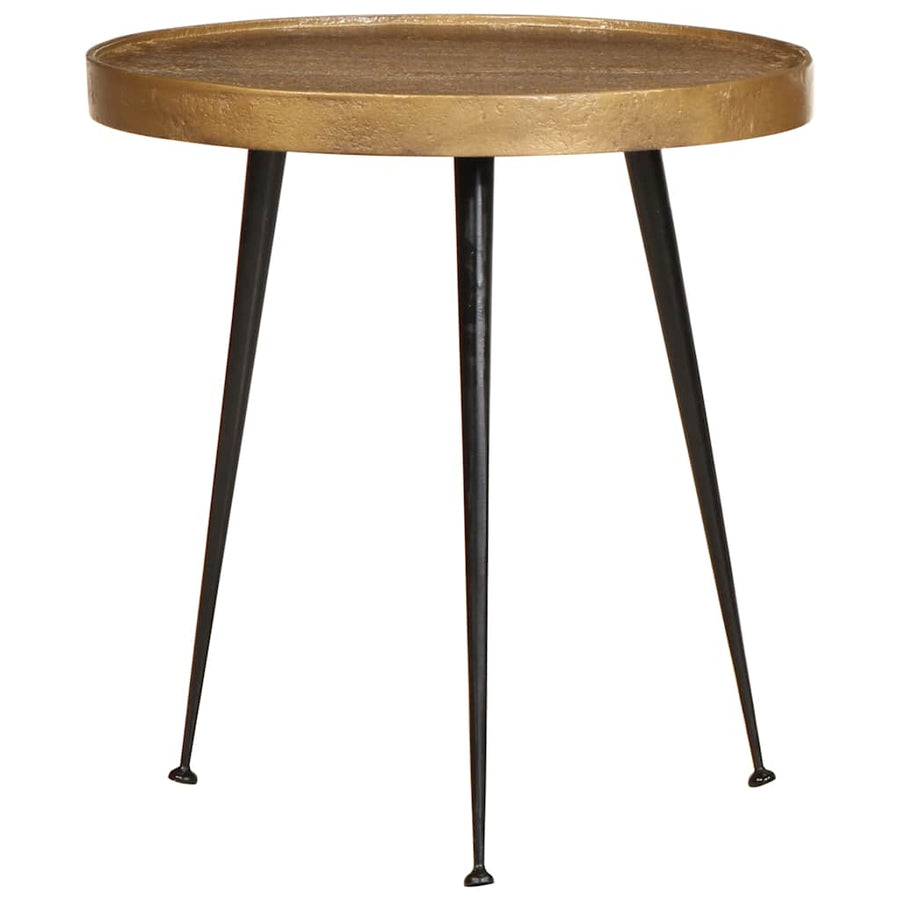 Salontafel 3 stuks Goudkleurig bewerkt hout