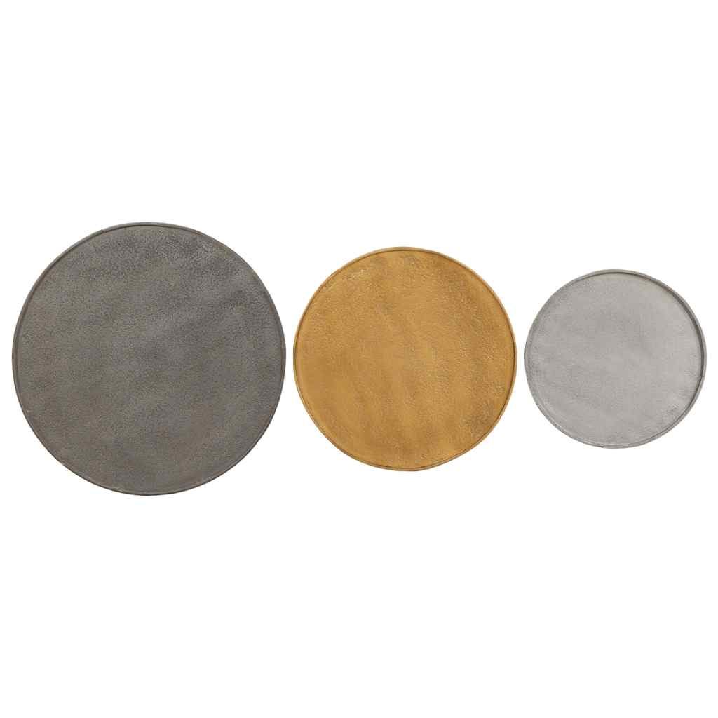 Salontafel 3 stuks Multicolor Engineered Wood