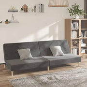 Slaapbank 2-zits 200x84.5x69 cm stof lichtgrijs
