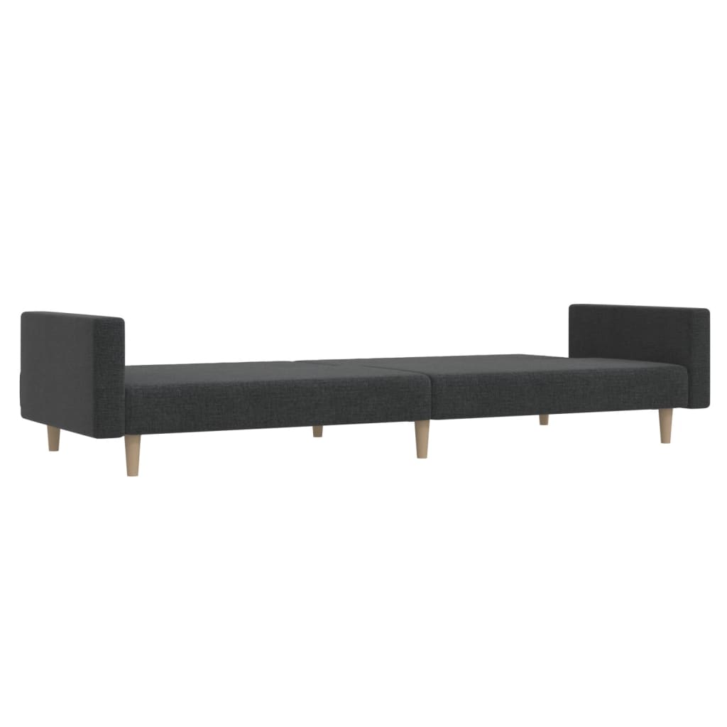 Slaapbank 2-Zits Stof Donkergrijs