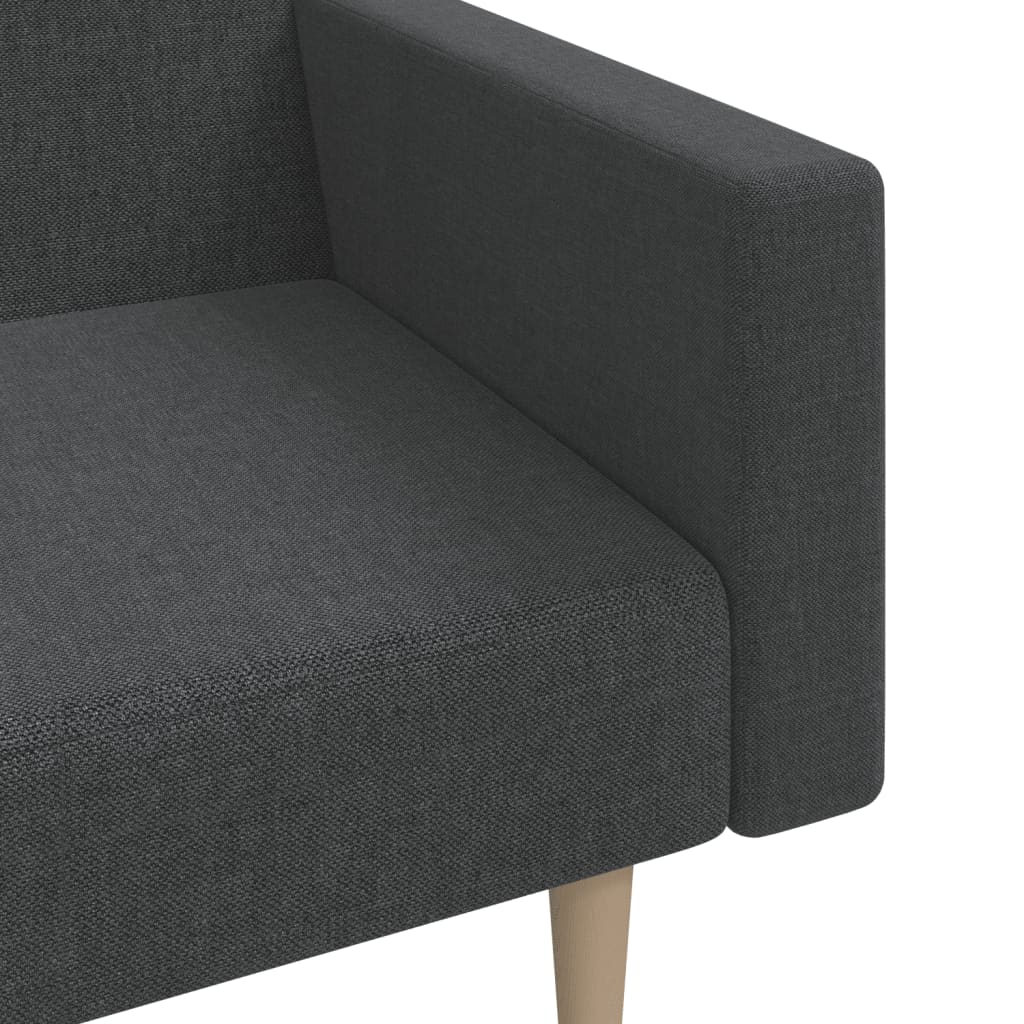 Slaapbank 2-Zits Stof Donkergrijs