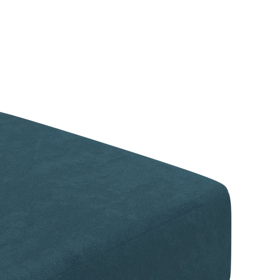 Slaapbank 2-Zits Fluweel Blauw Zonder armleuning