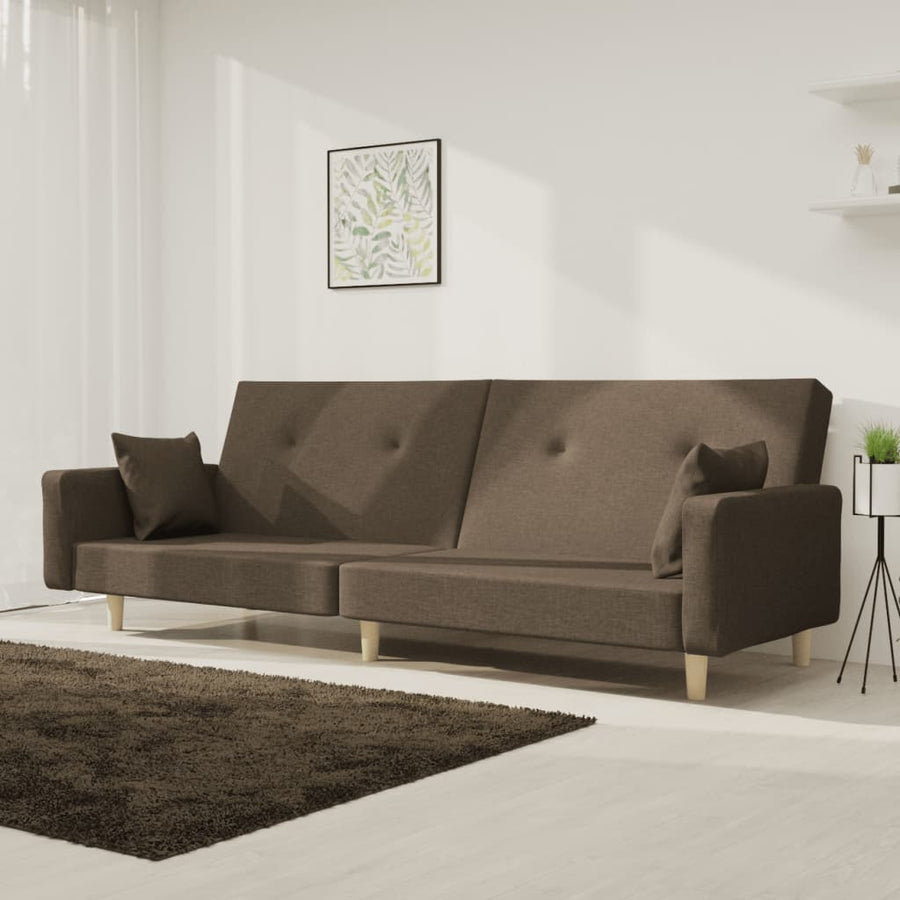 7-Delige Loungeset Met Kussens Poly Rattan Beige Wijnrood