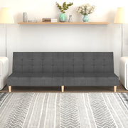 Slaapbank 2-zits 200x84.5x69 cm stof lichtgrijs