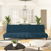 Slaapbank 2-zits 200x84.5x69 cm fluweel blauw