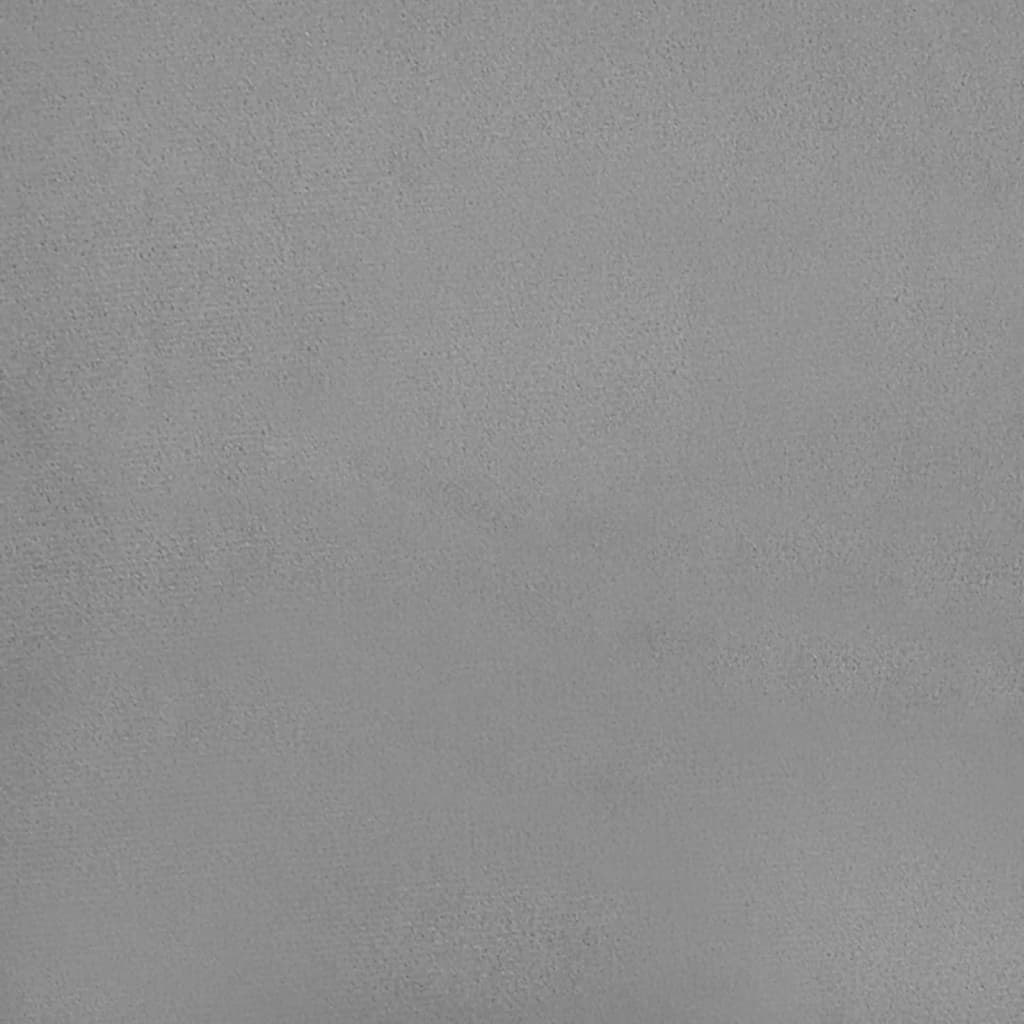 Slaapbank 2-Zits Fluweel Lichtgrijs