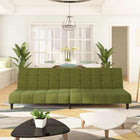 Slaapbank 2-zits fluweel lichtgroen 200x84.5x69 cm