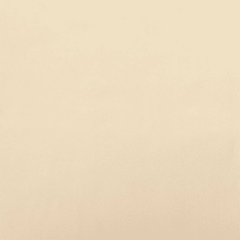 Slaapbank 2-zits fluweel crèmekleurig