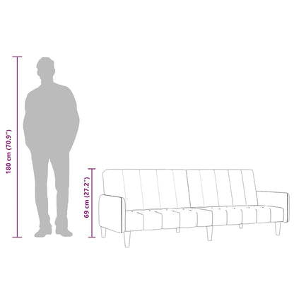 Slaapbank 2-Zits Fluweel Lichtgroen