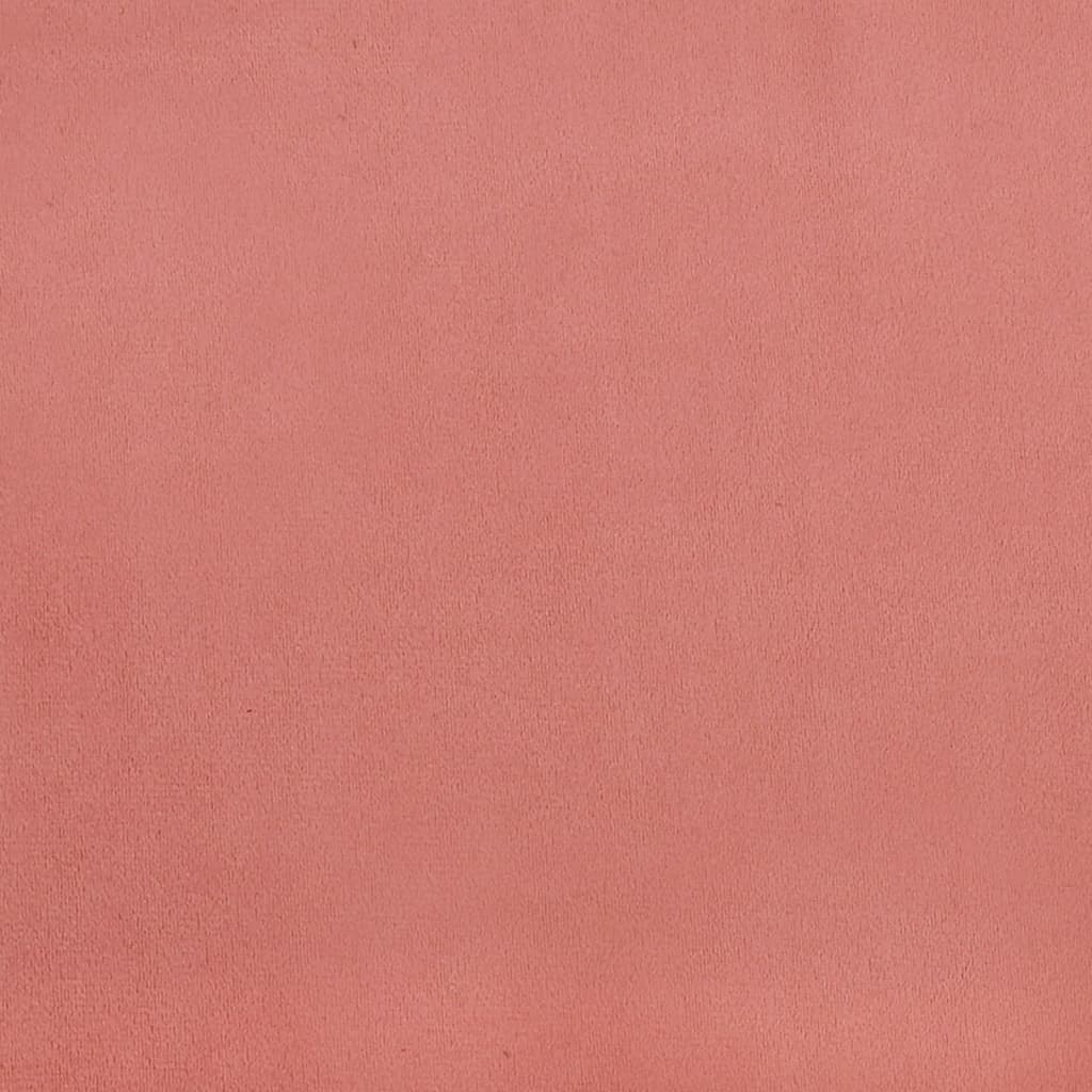 Slaapbank 2-Zits Fluweel Roze Met armleuning