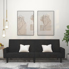 Sofa bed 2-seater velvet black