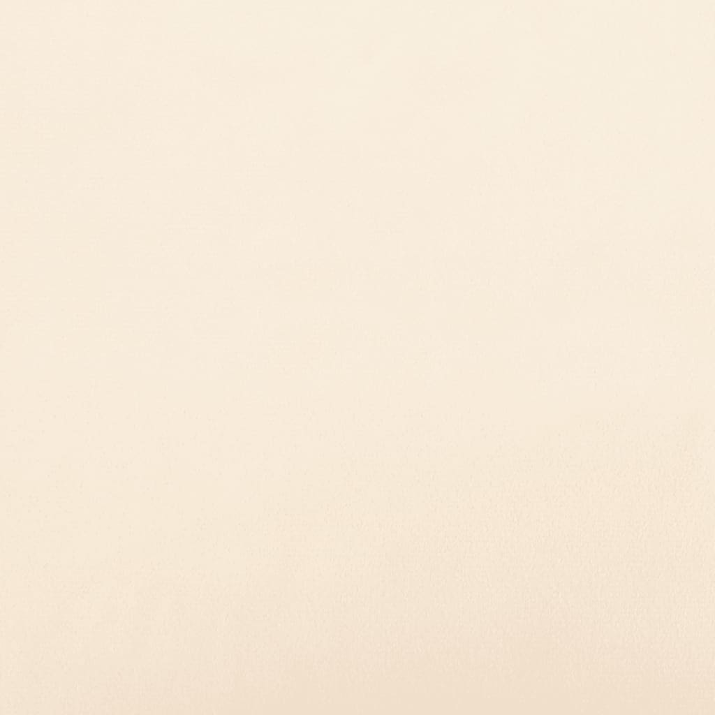 Slaapbank 2-Zits Fluweel Crèmekleurig