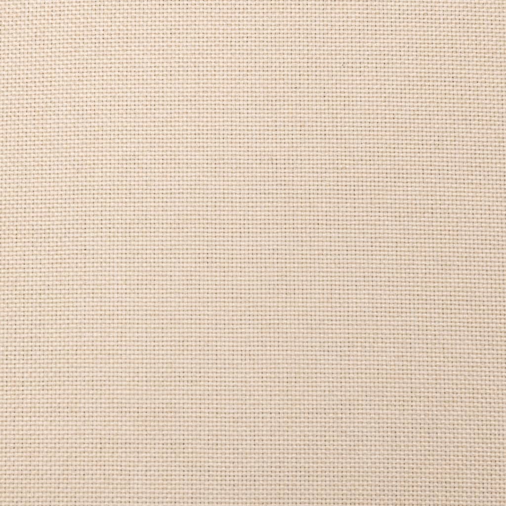 Slaapbank 2-Zits Met 2 Kussens Stof Kleurig Crème Zonder armleuning