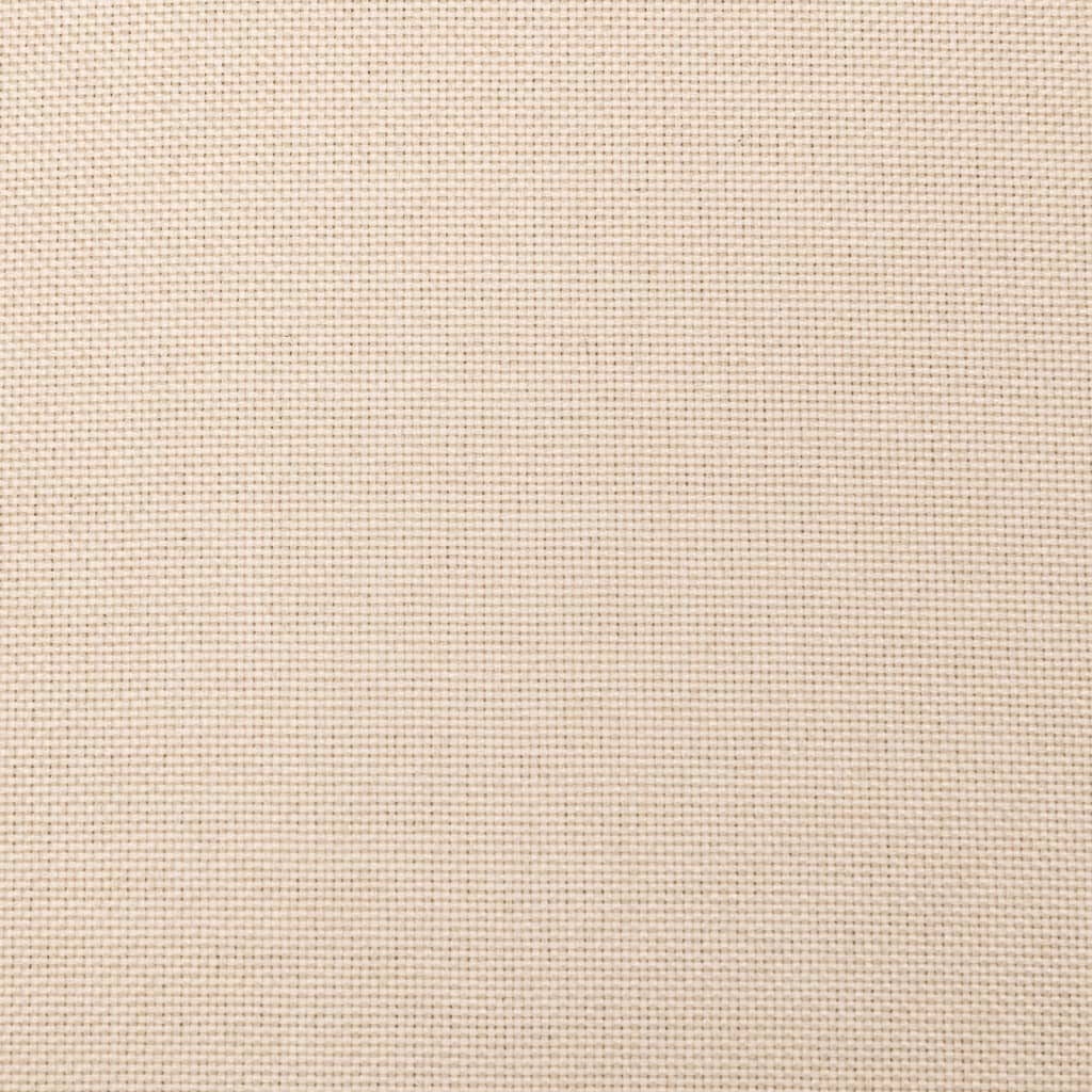 Slaapbank 2-Zits Met 2 Kussens Stof Kleurig Crème Met armleuning