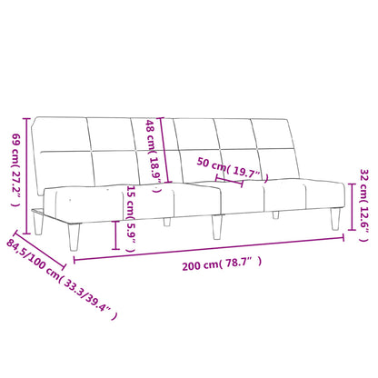 Slaapbank 2-Zits Stof