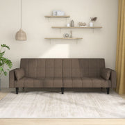 Slaapbank 2-zits stof taupe 220x84.5x69 cm