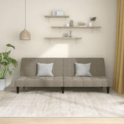 Slaapbank 2-zits fluweel lichtgrijs 200x84.5x69 cm