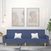 Slaapbank 2-zits stof blauw 220 cm