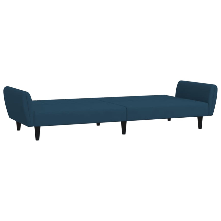 Slaapbank 2-Zits Fluweel Blauw