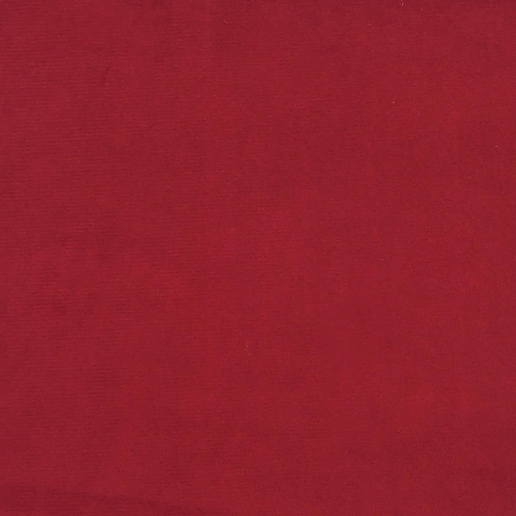 Slaapbank 2-zits fluweel wijnrood