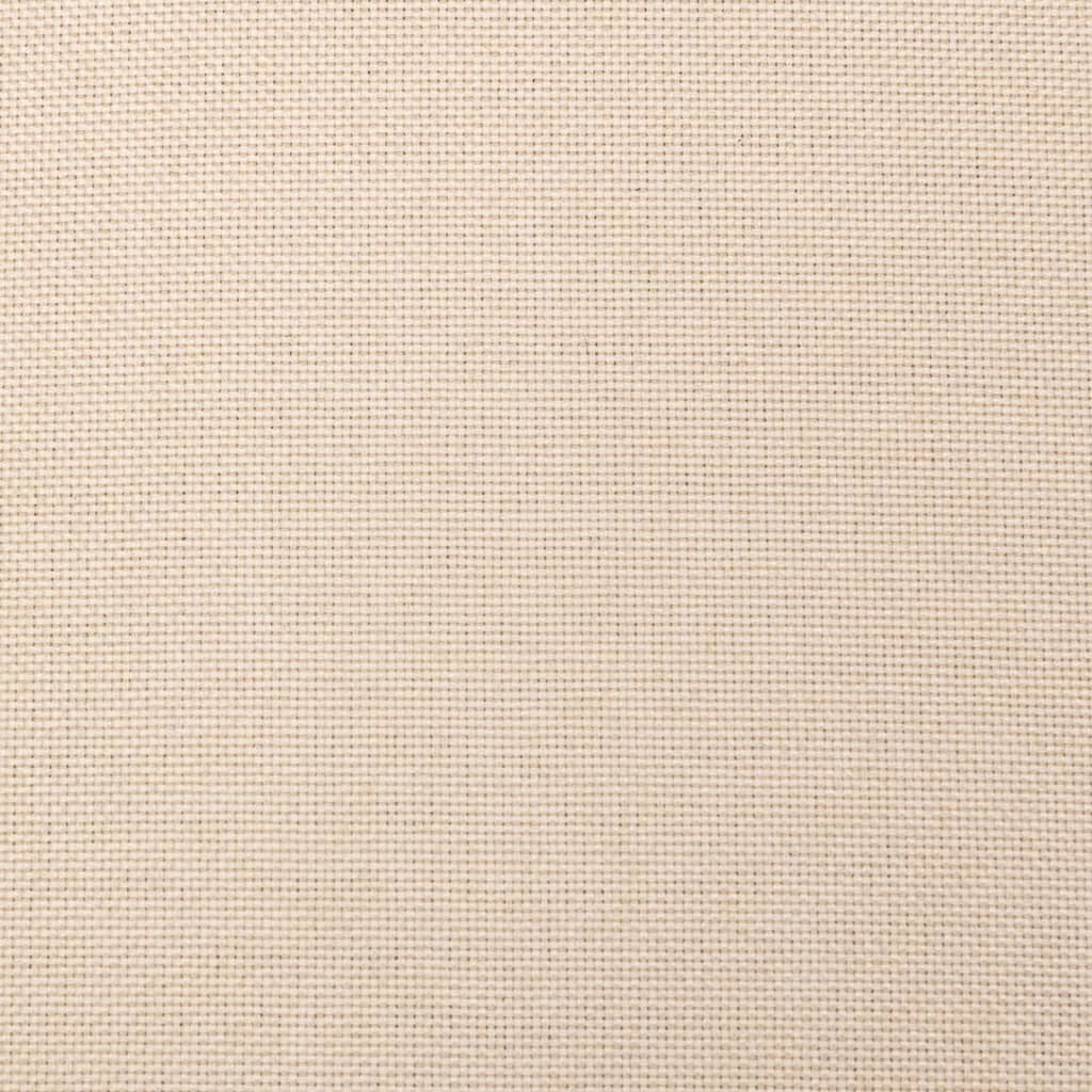 Slaapbank 2-Zits Met 2 Kussens Stof Crèmekleurig