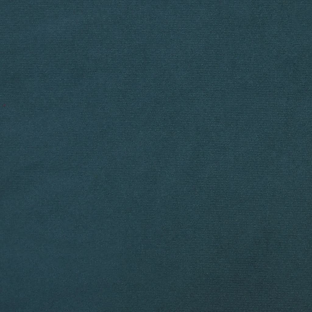 Slaapbank 2-Zits Met 2 Kussens Fluweel Blauw Zonder armleuning