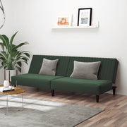 Slaapbank 2-zits 200x84.5x69 cm fluweel donkergroen