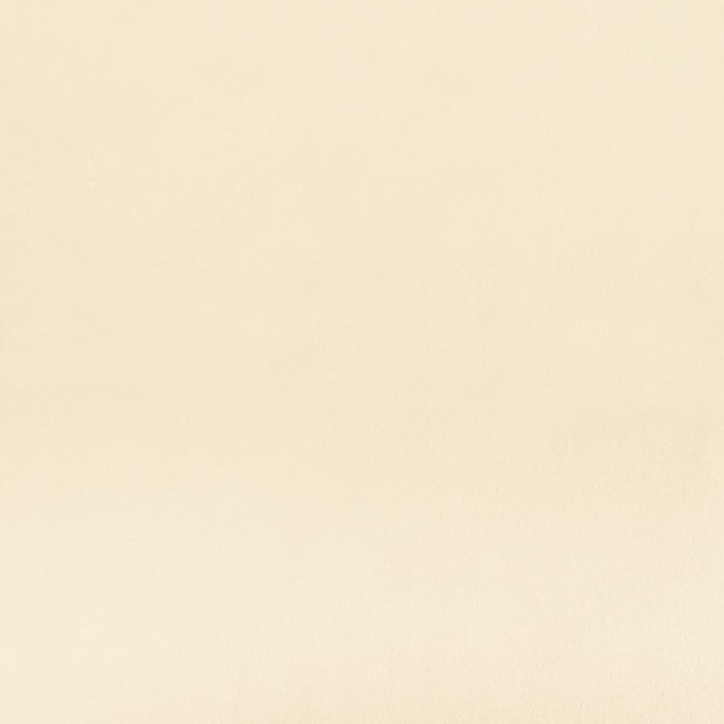 Slaapbank 2-Zits Fluweel Kleurig Crème Zonder armleuning