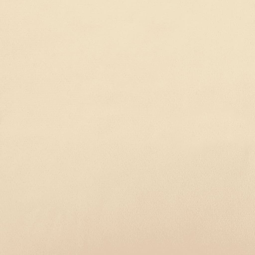 Slaapbank 2-Zits Fluweel Kleurig Crème Met armleuning