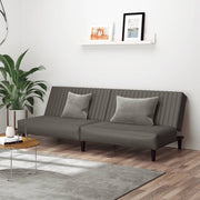 Slaapbank 2-zits 200x84.5x69 cm kunstleer grijs