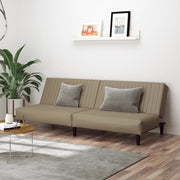 Slaapbank 2-zits kunstleer cappuccino 200x84x69 cm