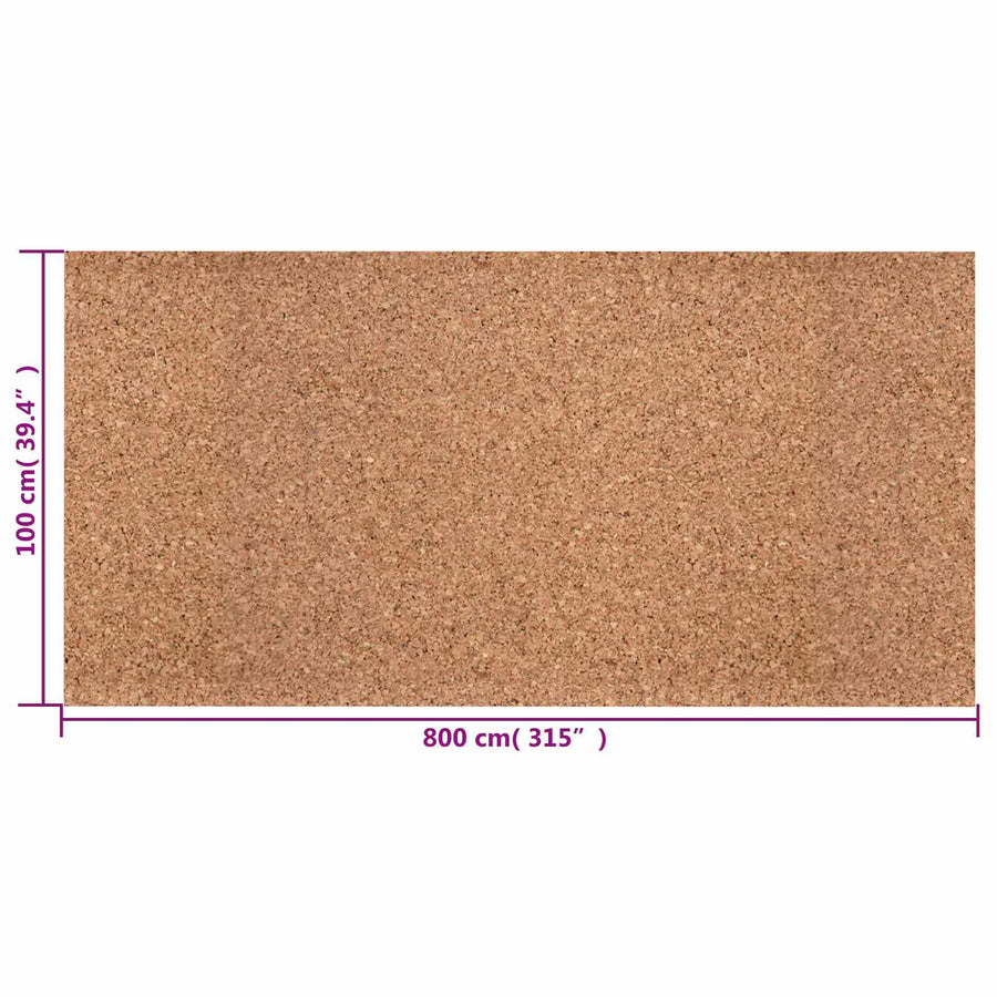 Kurk rol Bruin 100 x 800 x 0,5 cm Kurk