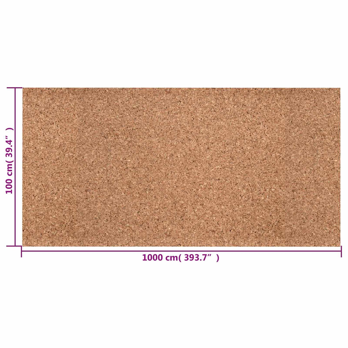 Kurk rol Bruin 100 x 1000 x 0,2 cm Kurk
