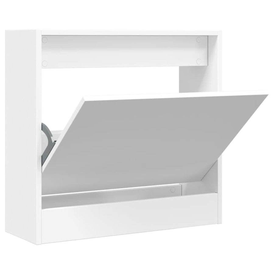 Schoenenkast Bewerkt Hout Wit 60 x 21 x 57 cm