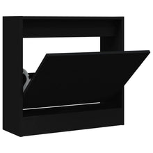 Schoenenkast Bewerkt Hout Zwart 60 x 21 x 57 cm
