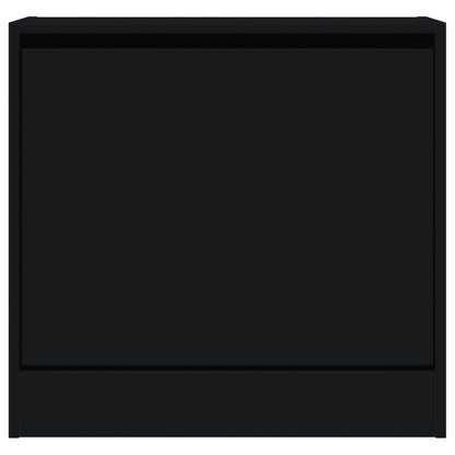 Schoenenkast Bewerkt Hout Zwart 60 x 21 x 57 cm