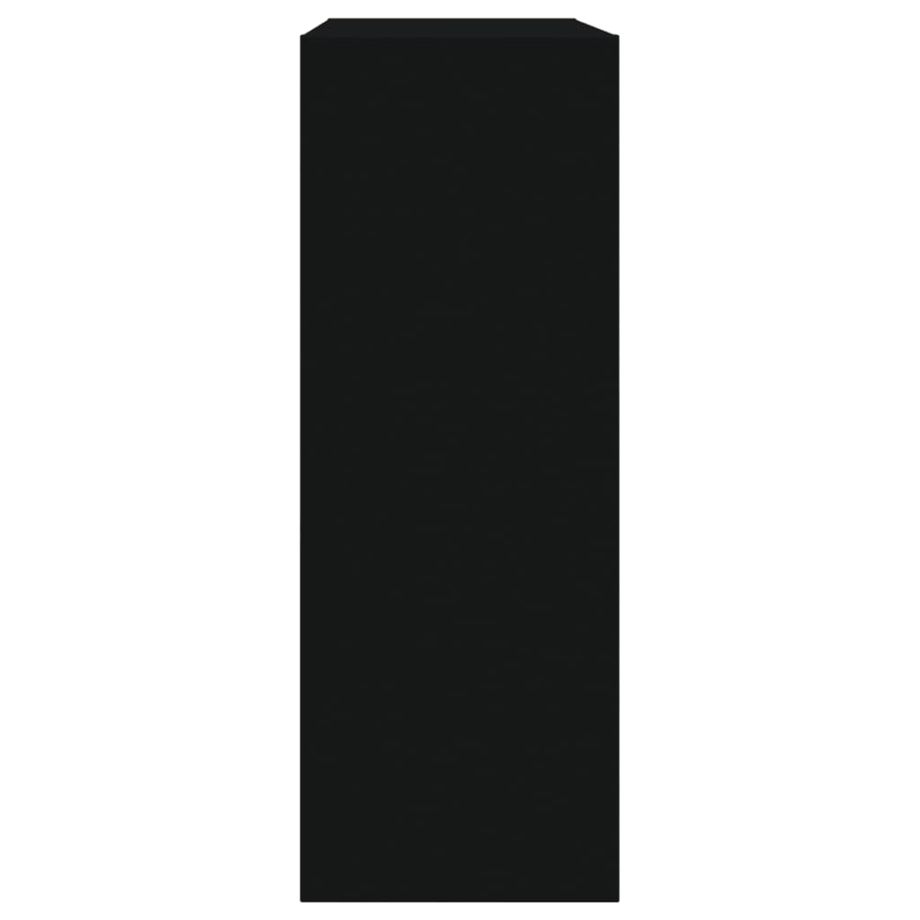 Schoenenkast Bewerkt Hout Zwart 60 x 21 x 57 cm
