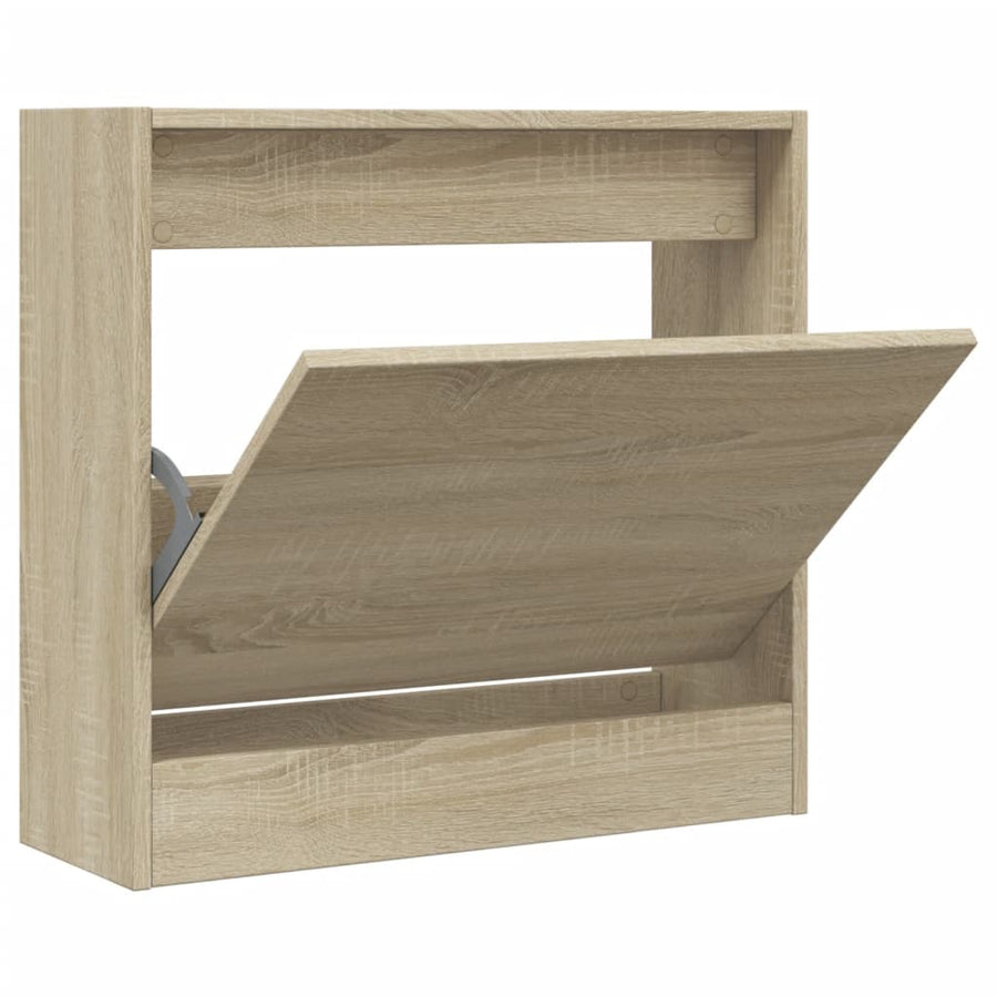Schoenenkast Bewerkt Hout Kleurig Sonoma Eiken 60 x 21 x 57 cm