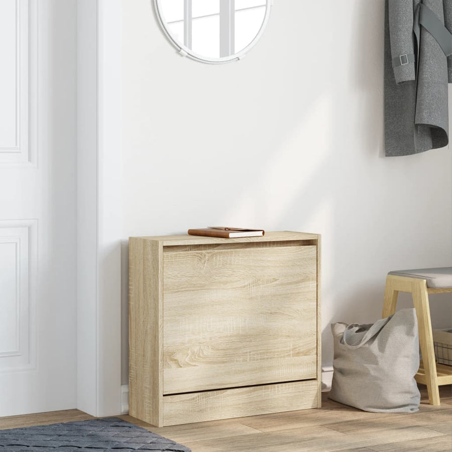 Schoenenkast Bewerkt Hout Kleurig Sonoma Eiken 60 x 21 x 57 cm