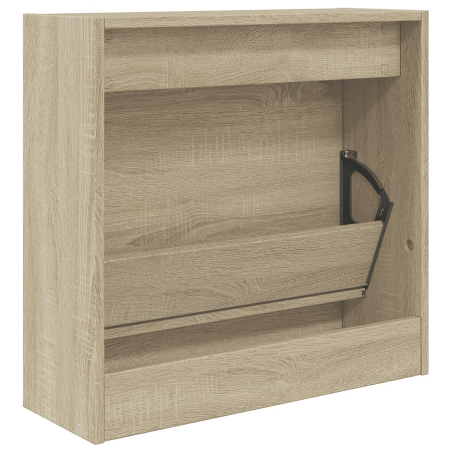 Schoenenkast Bewerkt Hout Kleurig Sonoma Eiken 60 x 21 x 57 cm
